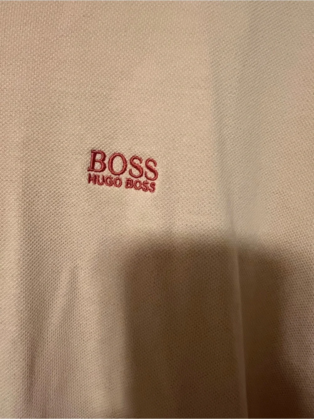 Men’s Hugo Boss Peach Colored Polo